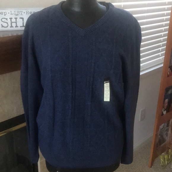 Haggar Other - ⭐️HP⭐️-Haggar Men’s Long Sleeve Dark Blue Sweater